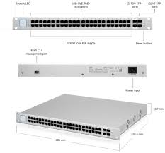 US-48-500W – Ubiquiti UniFi Switch 48-port Gigabit PoE Switch 500W