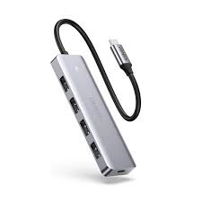 Ugreen CM219 USB-C 3.0 TO 4-Port USB 3.0 HUB + USB-C with Power Supply (UG- 70336)