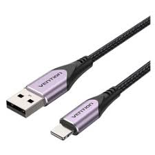 Vention Cotton Braided USB 2.0 A Male to C Male 3A Cable 1M Gray Aluminum Alloy Type