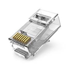 Cat.6A UTP RJ45 Modular Plug Transparent 100 Pack