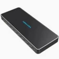 AKQBO 4K 1x8 HDMI Splitter Black Aluminum Alloy Type