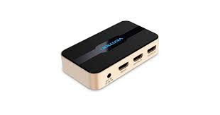 ACBGO Vention 1 In 2 Out HDMI Splitter 4K@30Hz Gold Aluminum Alloy Type