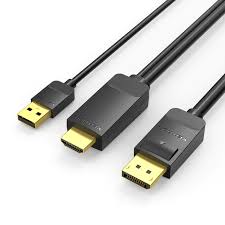 ABJBG Vention HDMI-A Male to DP Male HD Cable 1.5M Black