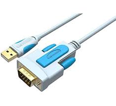 VAS-C02-B150 USB to RS232 Serial Adapter Black 1.5M