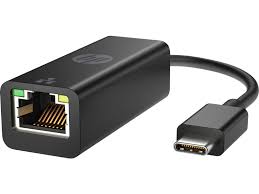 HP USB-C to RJ45 Adapter - Black - V7W66AA