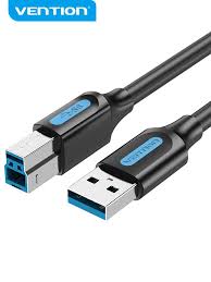 COOBG Vention USB 3.0 A Male to B Male Cable 1.5M Black PVC Type
