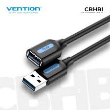 Vention USB 3.0 A Male to A Female Extension Cable 3M black PVC Type