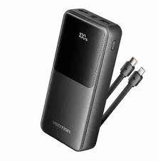 Vention 20000mAh Power Bank (Micro-USB + USB-C + USB-A + USB-A) 22.5W Black LED Display Type, FHLB0