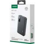 Ugreen 10000mAh 20W Two-way Fast Charging Power Bank – Black