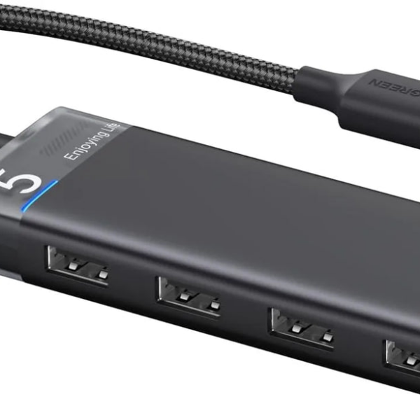 UGREEN 4-Port USB 3.0 HUB with USB C Power Supply,