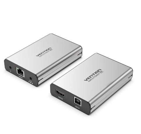 Vention HDMI Network Cable Extender 150M Gray Aluminum Alloy Type
